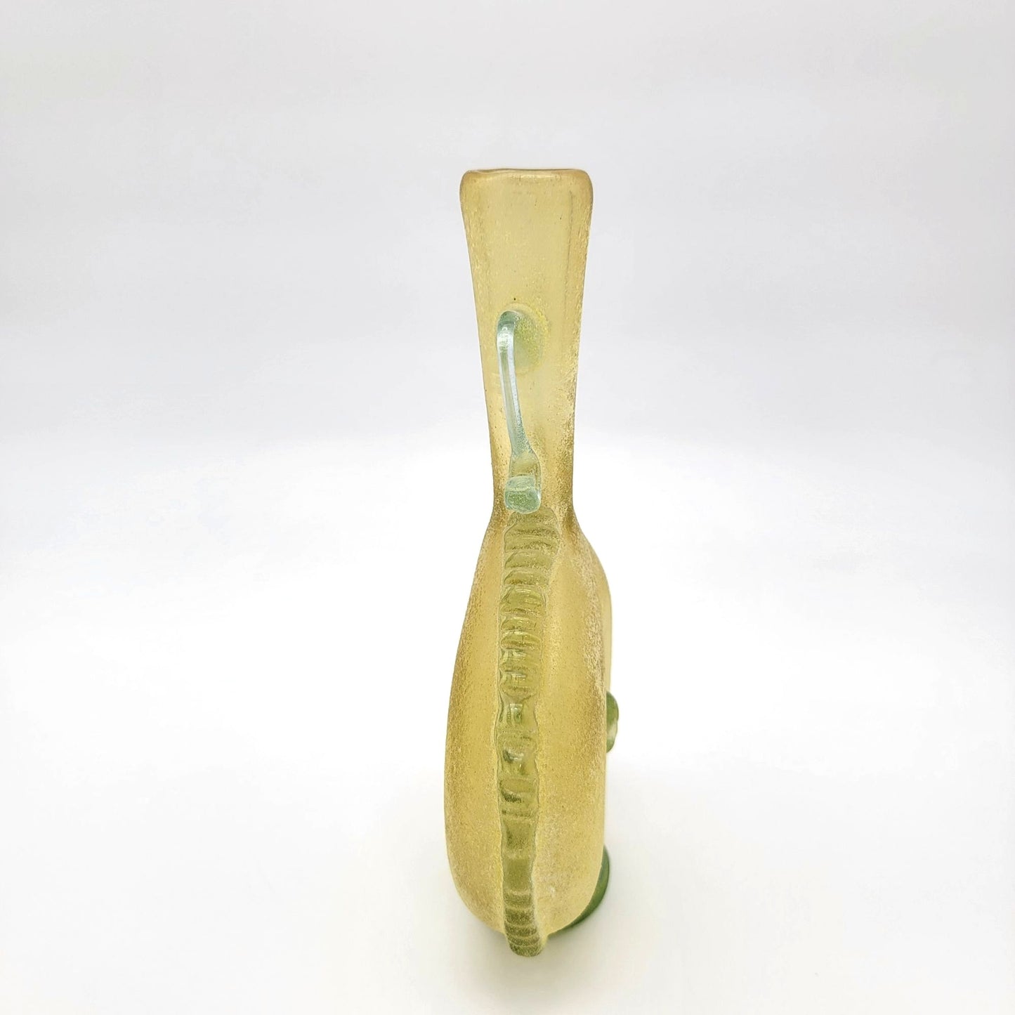 Vintage Venetian Scavo Art Glass Amphora Vase