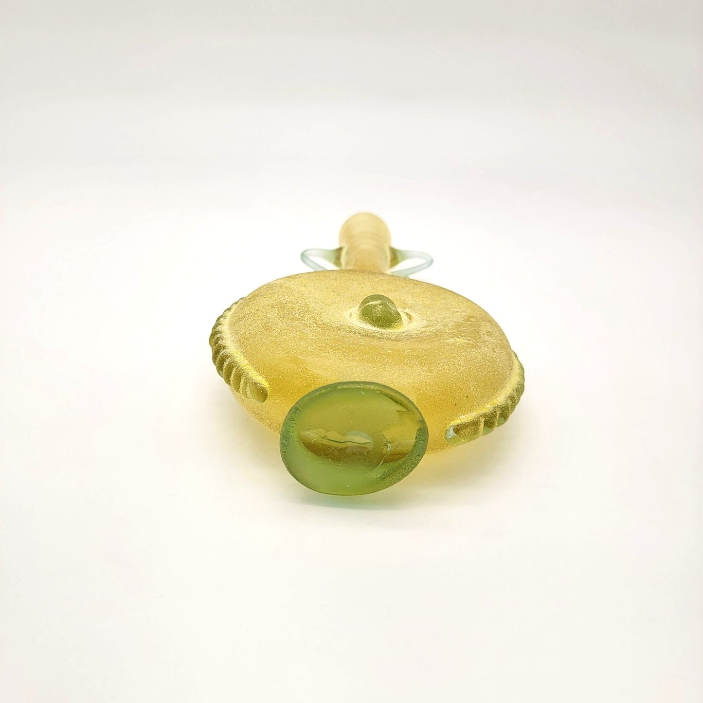 Vintage Venetian Scavo Art Glass Amphora Vase