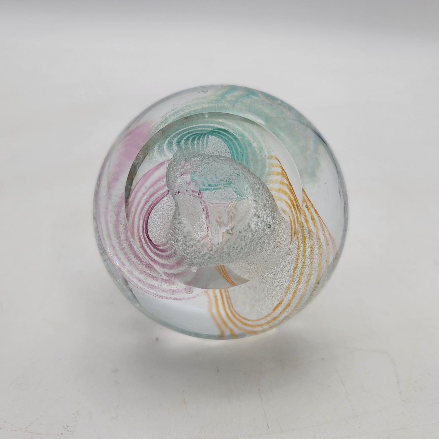 Vintage Caithness Scotland Daydreams Handblown Glass Paperweight