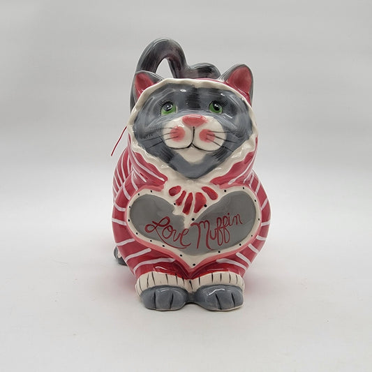 Blue Sky Clayworks Love Muffin Cat By Heather Goldminc AS FOUND