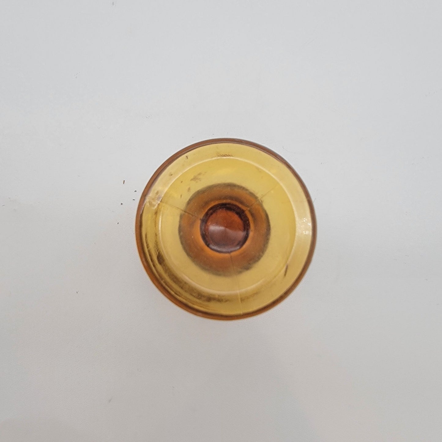 Tiara Amber Sandwich Glass Miniature Vase
