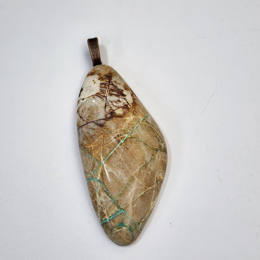 Large Picasso Jasper Gemstone Pendant