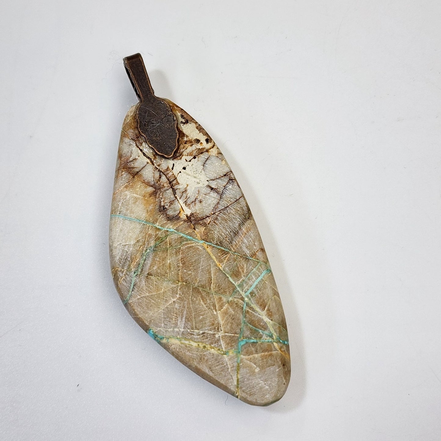 Large Picasso Jasper Gemstone Pendant