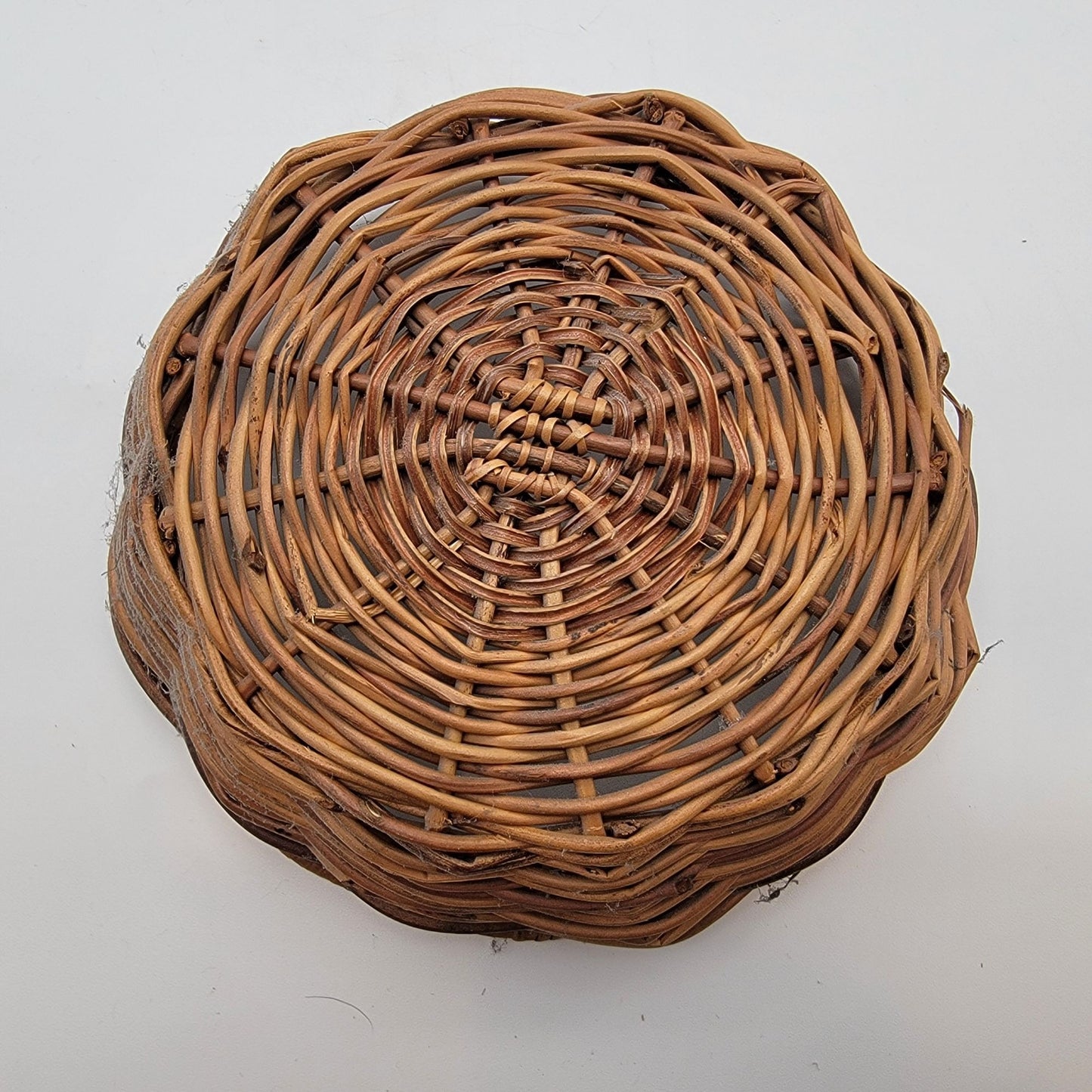 Vintage Woven Vine Small Wicker Basket