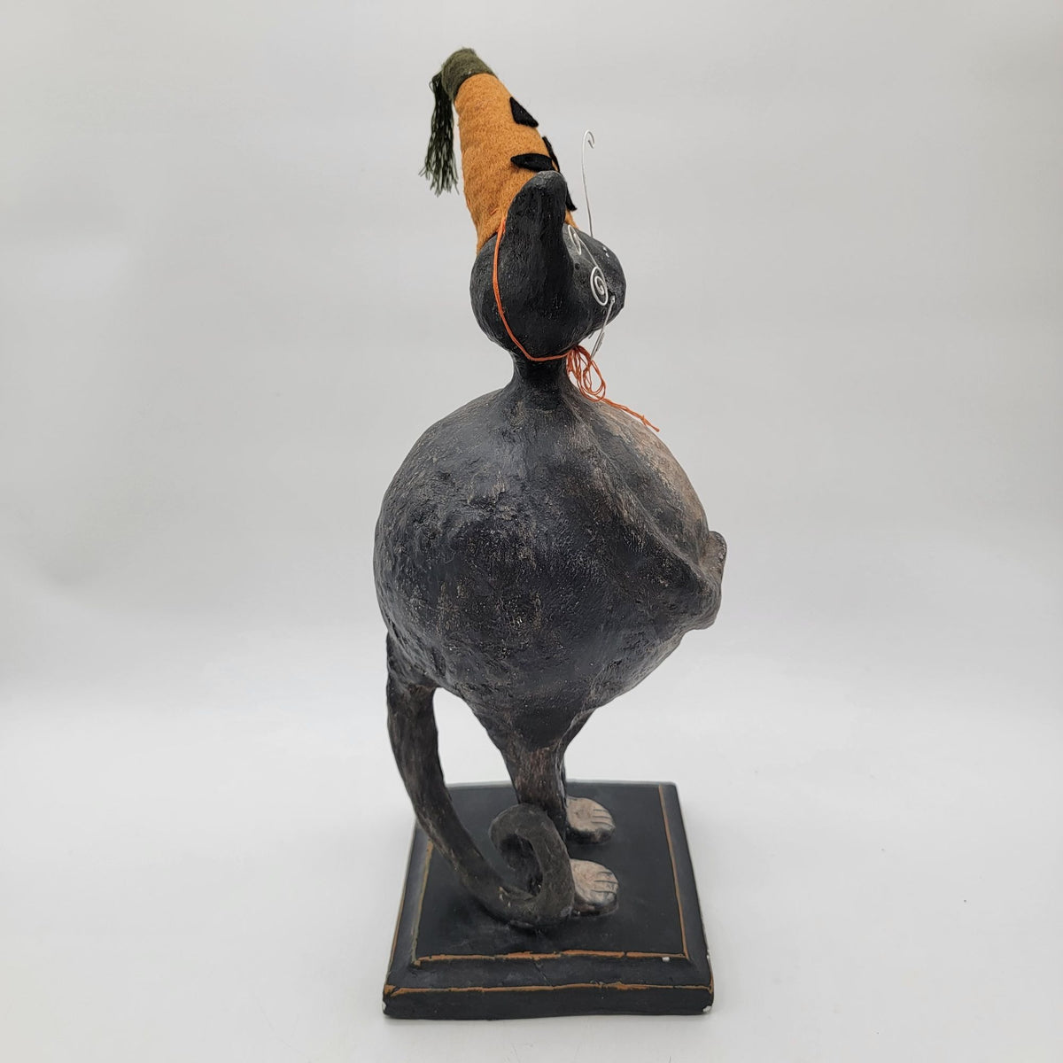 Vintage 2002 Folk Art Cat Sculpture by Sharon Andrews