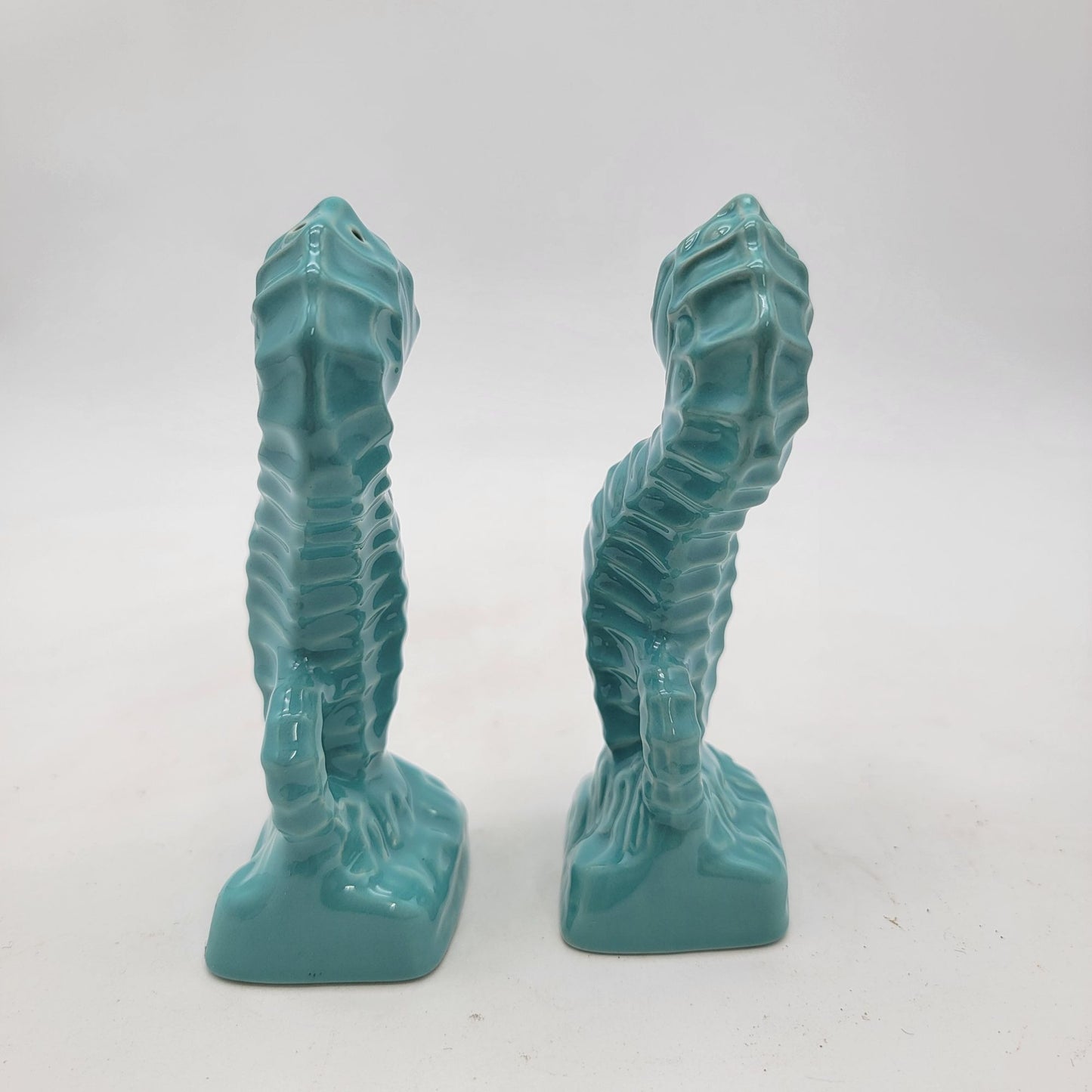 Blue Seahorse Salt & Pepper Shakers - Coastal Table Decor