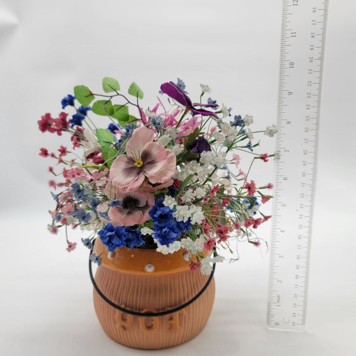 Terracotta Pot Vase With Artificial Flowers