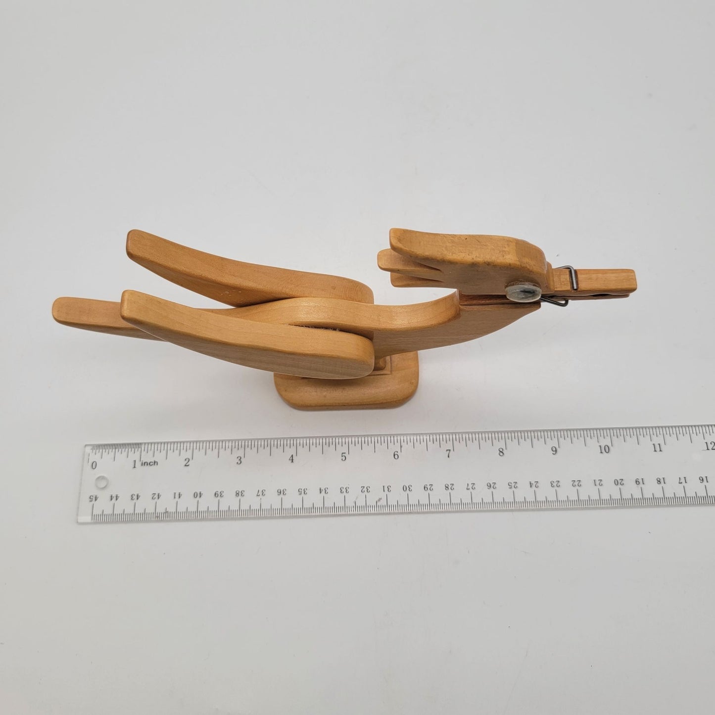 Vintage Roadrunner Wood Clothespin Recipe or Note Holder