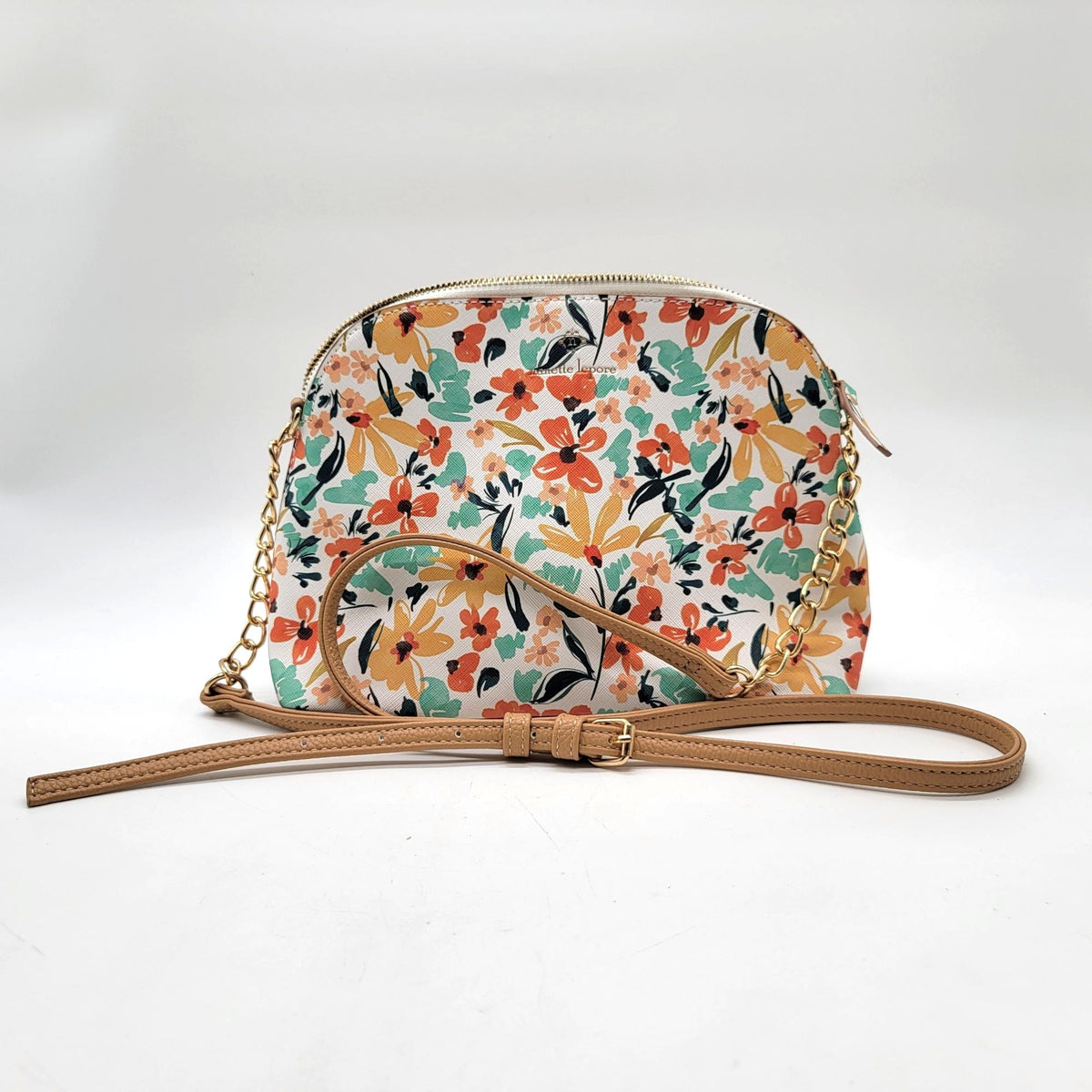Nanette Lepore Kayli Floral Dome Crossbody Bag Purse