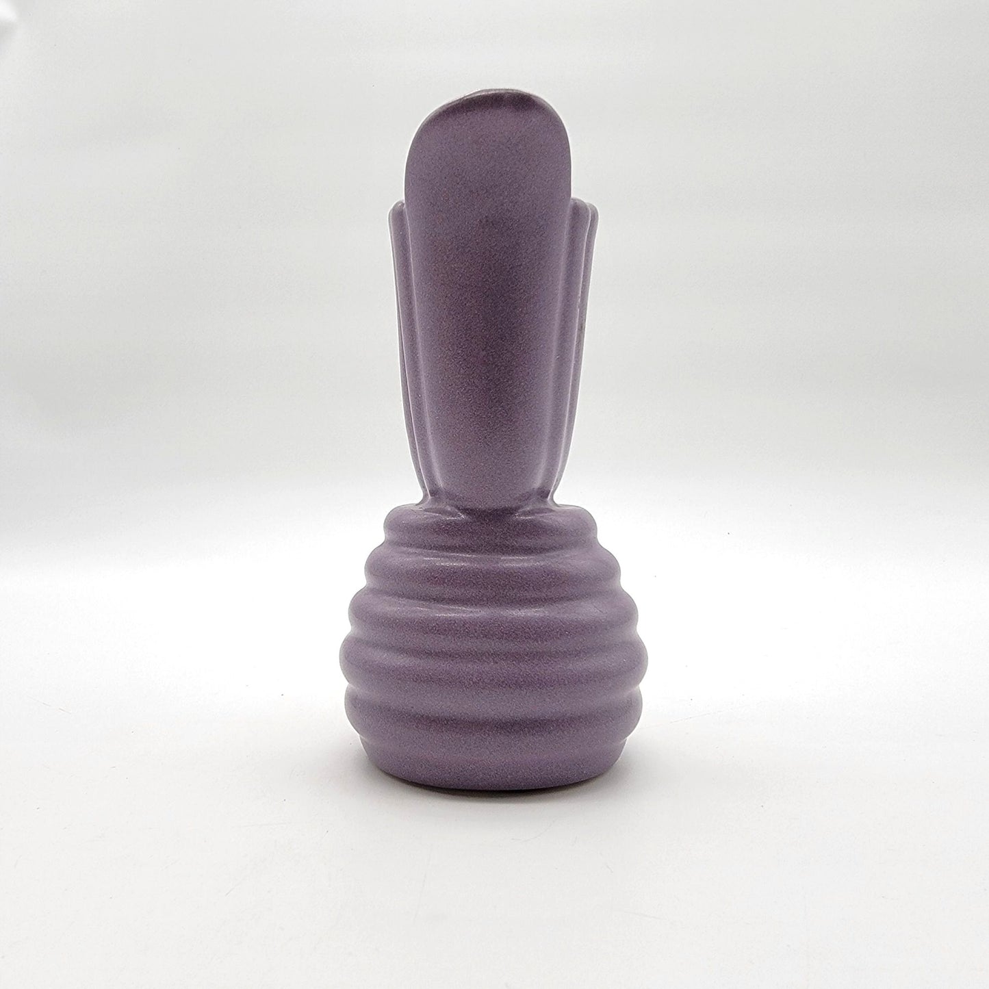 1996 Purple Royal Haeger Fan Tulip Art Pottery Vase