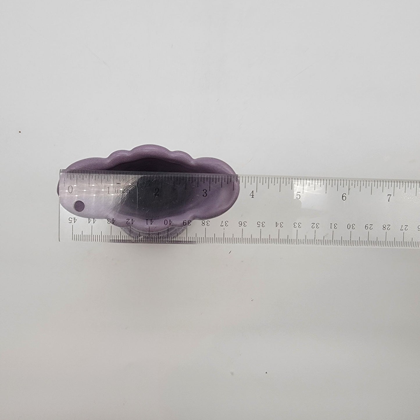 1996 Purple Royal Haeger Fan Tulip Art Pottery Vase