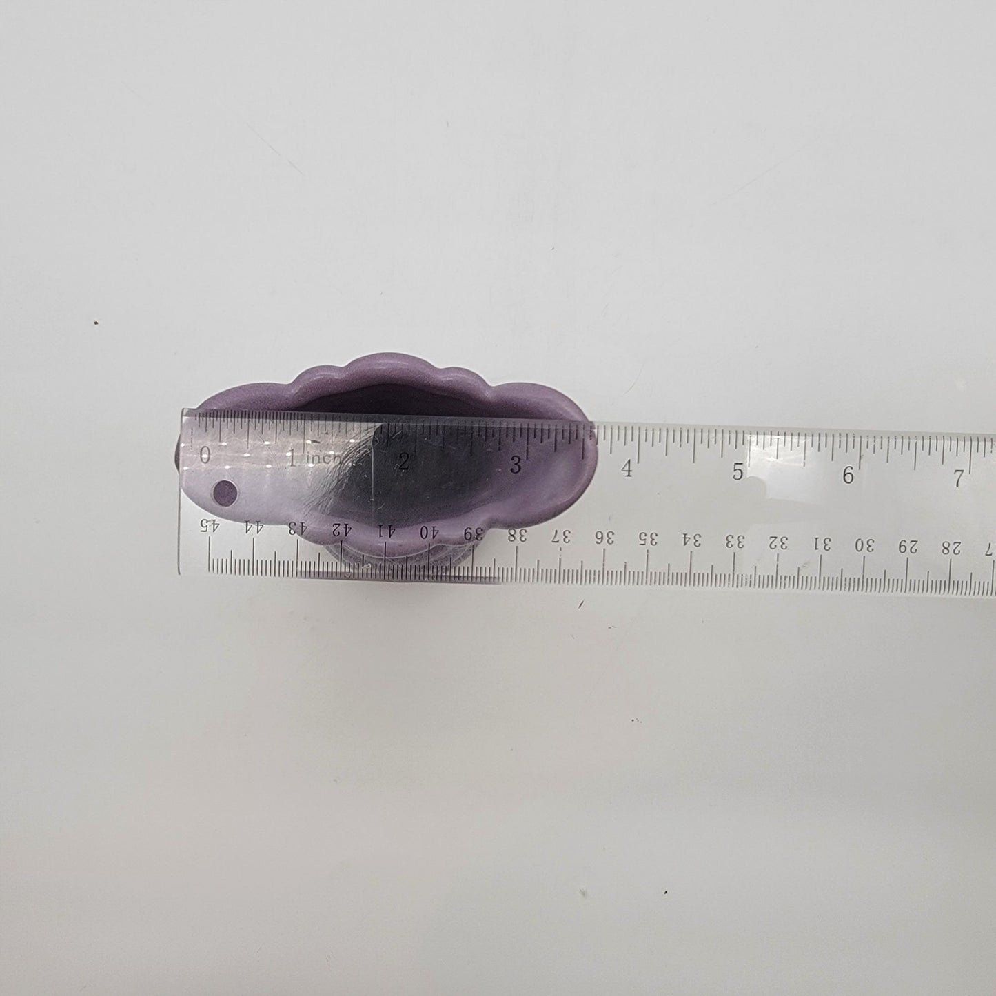 1996 Purple Royal Haeger Fan Tulip Art Pottery Vase