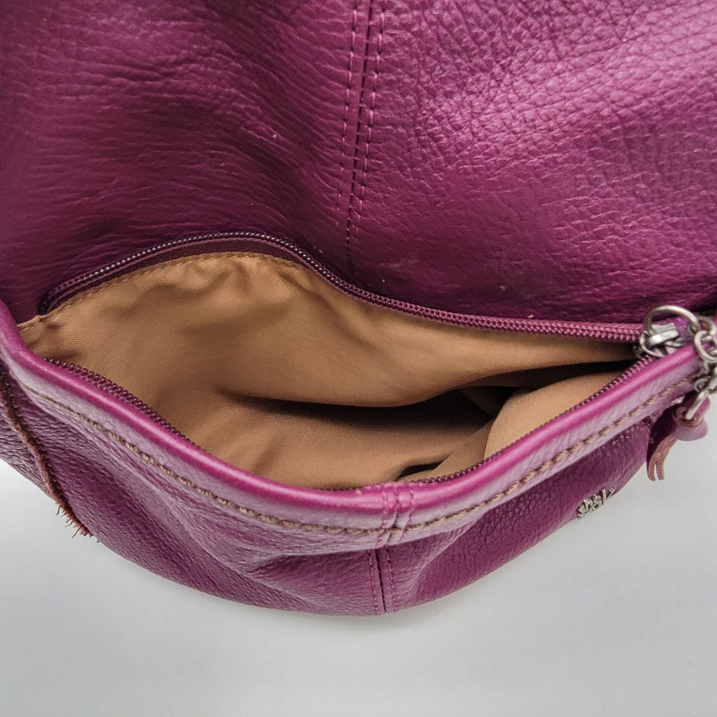 The Sak Purple Leather Shoulder Bag Purse