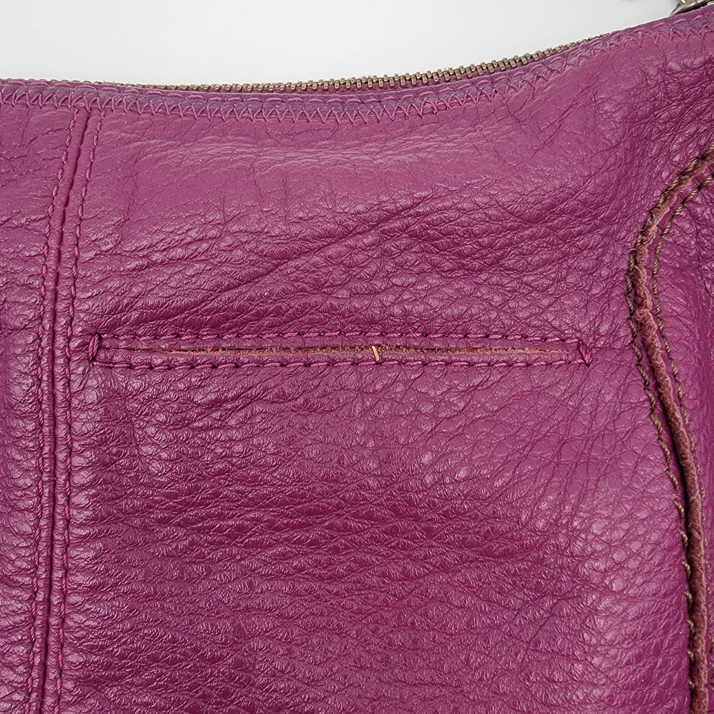 The Sak Purple Leather Shoulder Bag Purse