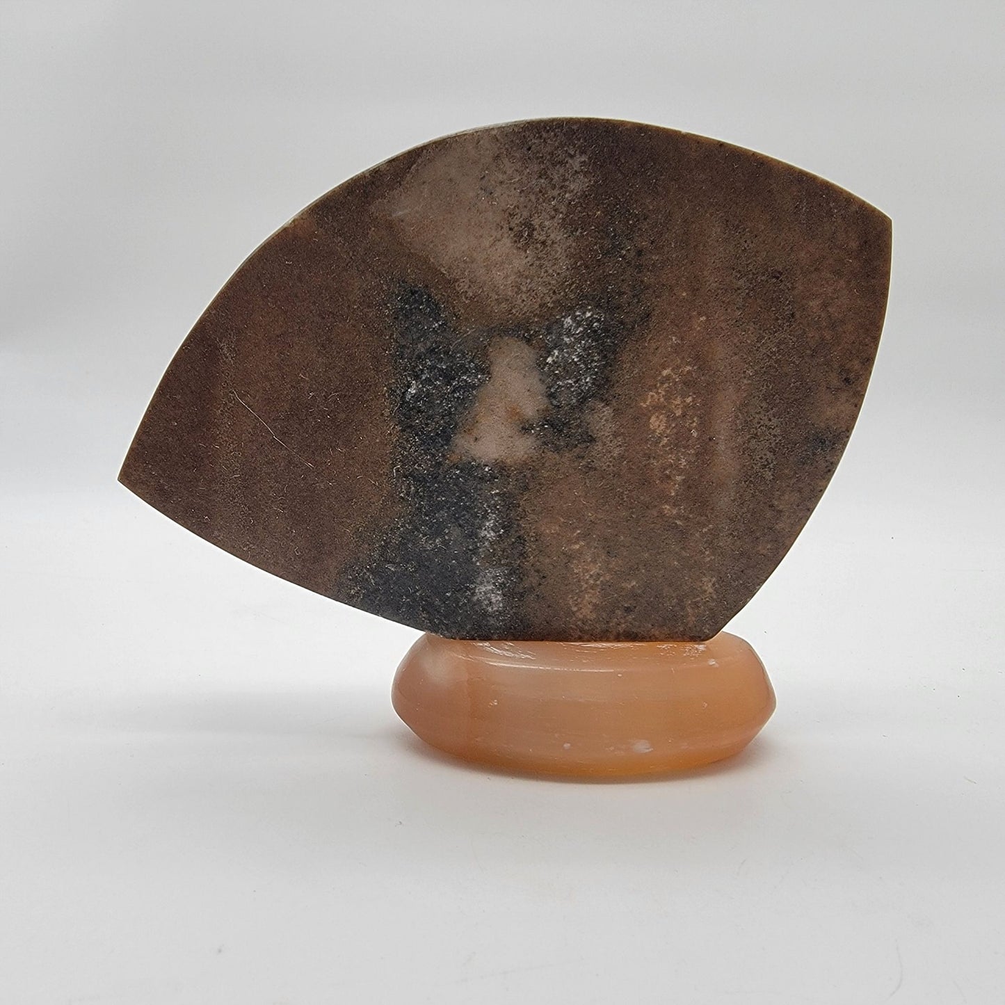 Vintage USSR Gemstone Bird Sculpture On Calcite Base