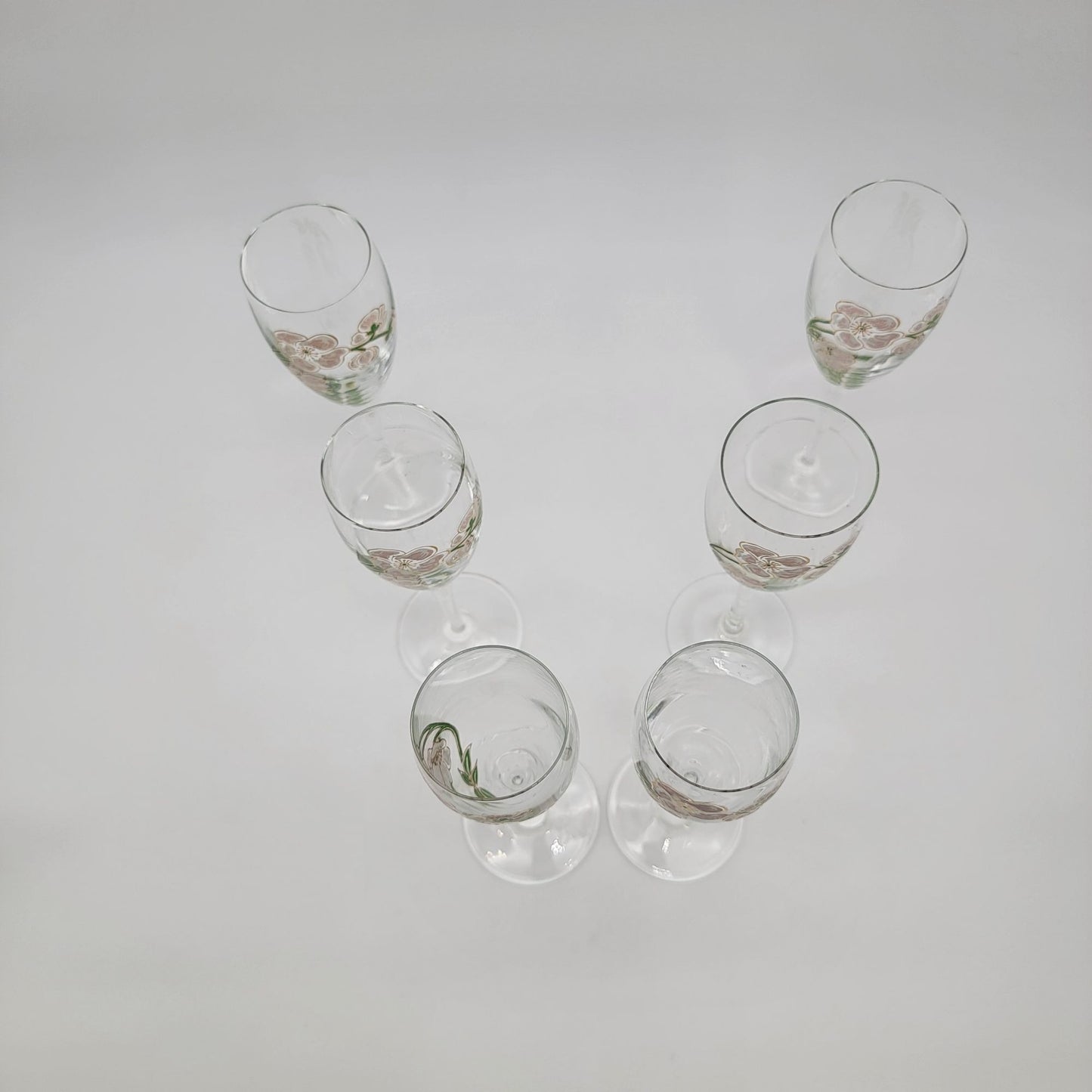 Set Of 6 Perrier Jouet Belle Epoque Champagne Glasses