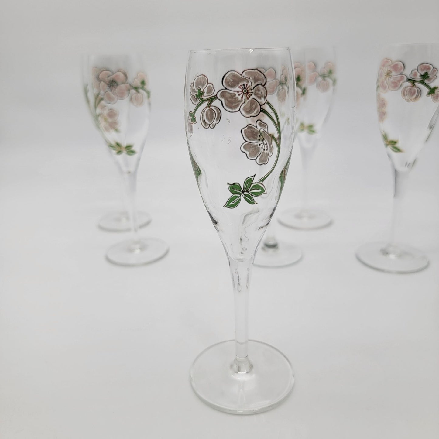 Set Of 6 Perrier Jouet Belle Epoque Champagne Glasses