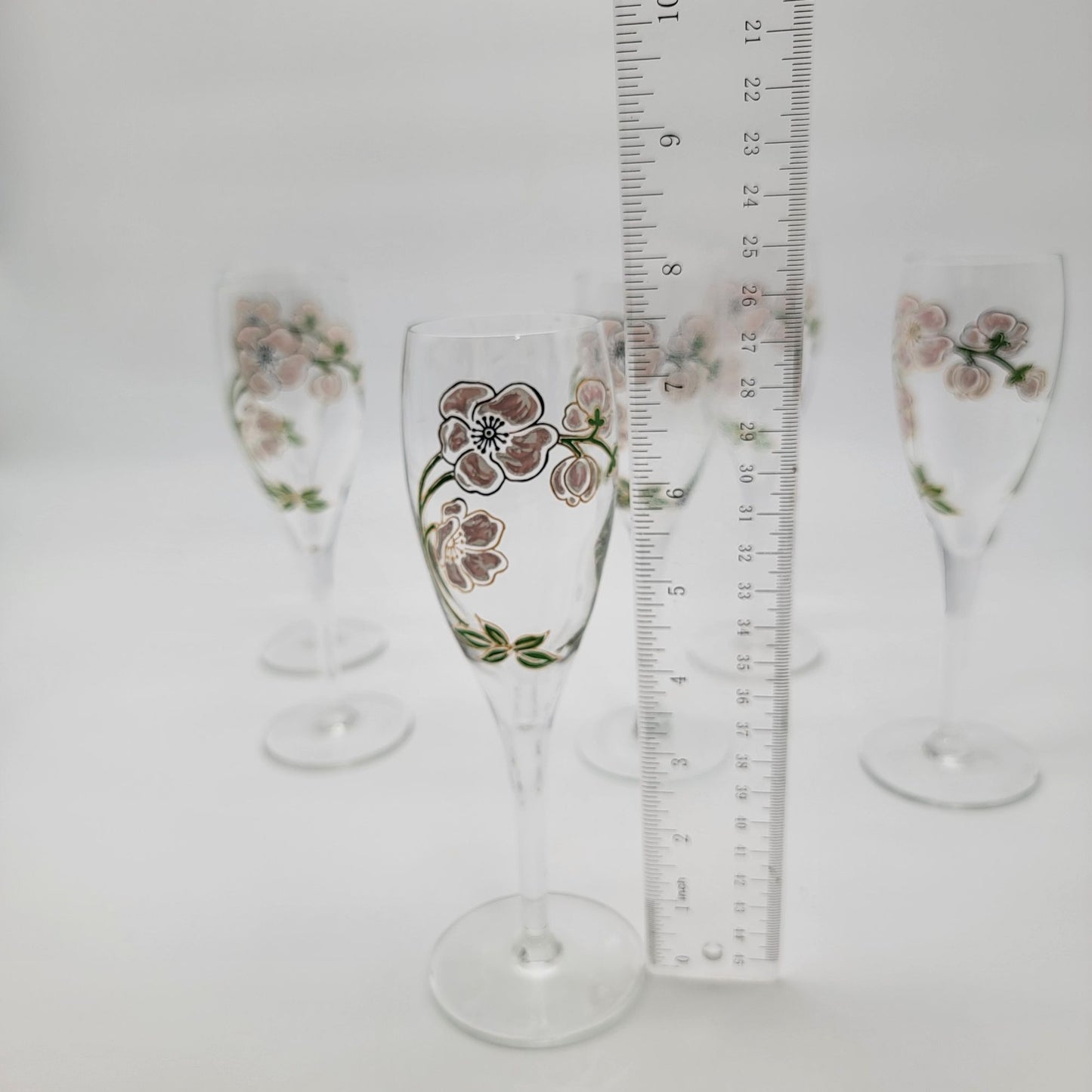Set Of 6 Perrier Jouet Belle Epoque Champagne Glasses