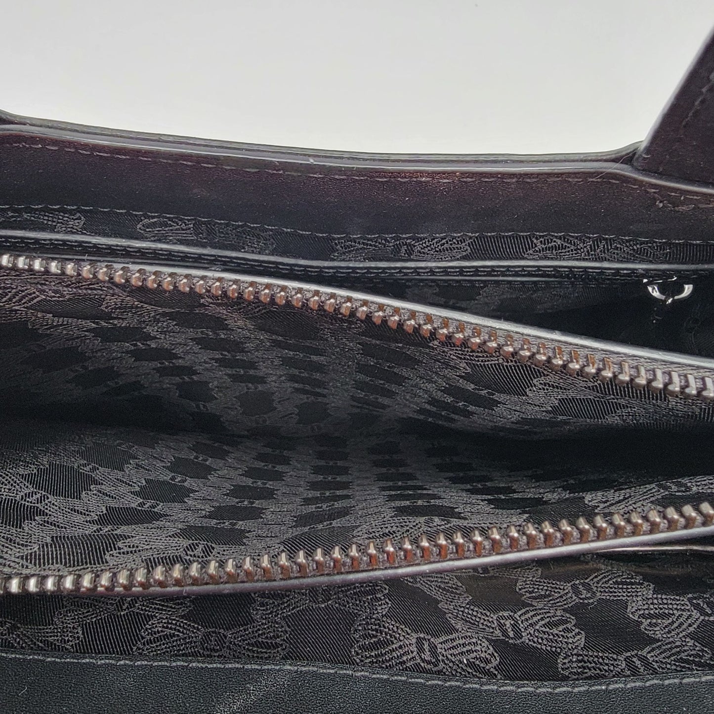 Ted Baker Black Leather Studded Top Handle Satchel Handbag