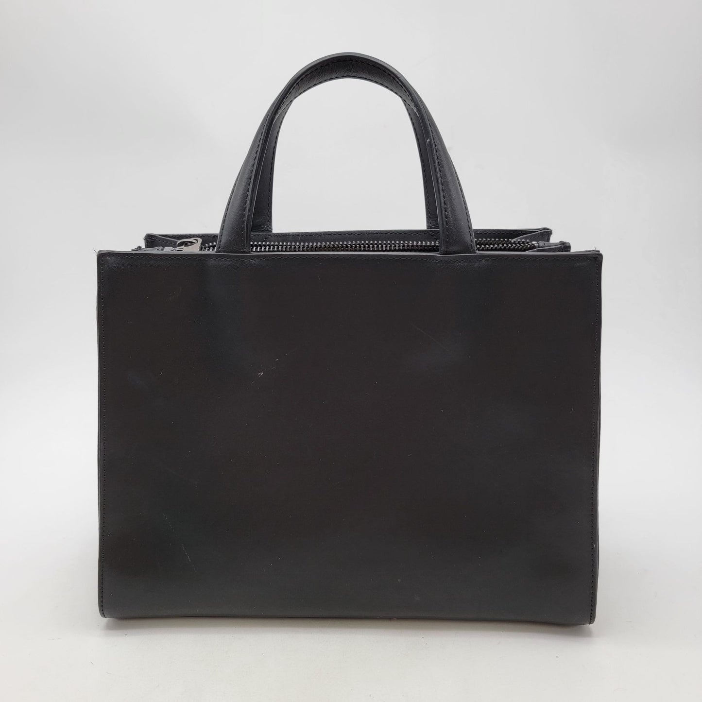 Ted Baker Black Leather Studded Top Handle Satchel Handbag