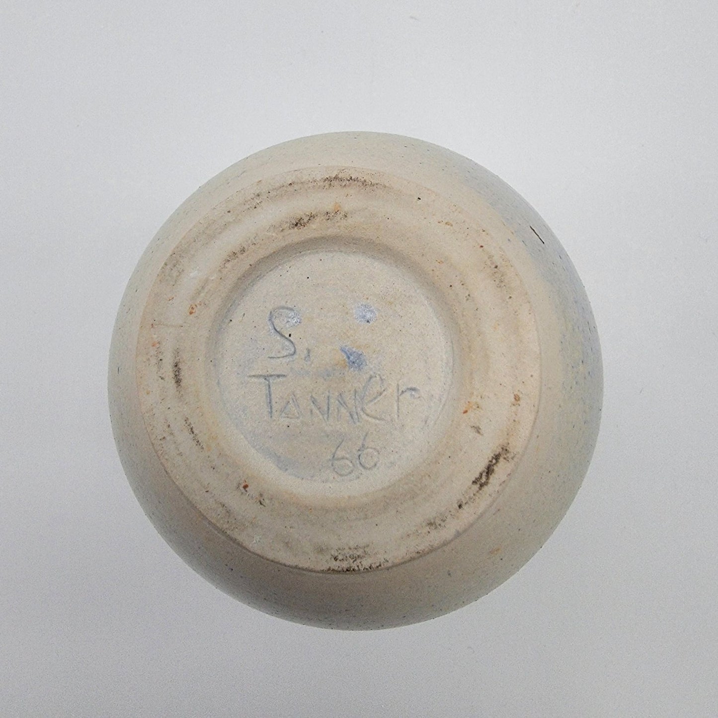 Mid Century 1966 Signed S Tanner Art Pottery Vase