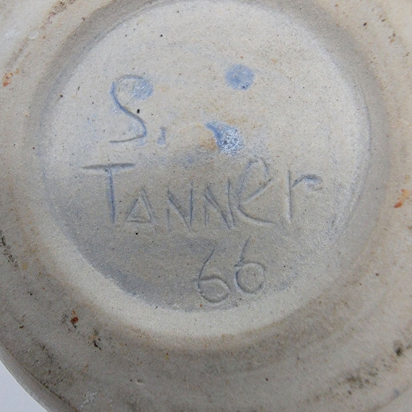 Mid Century 1966 Signed S Tanner Art Pottery Vase