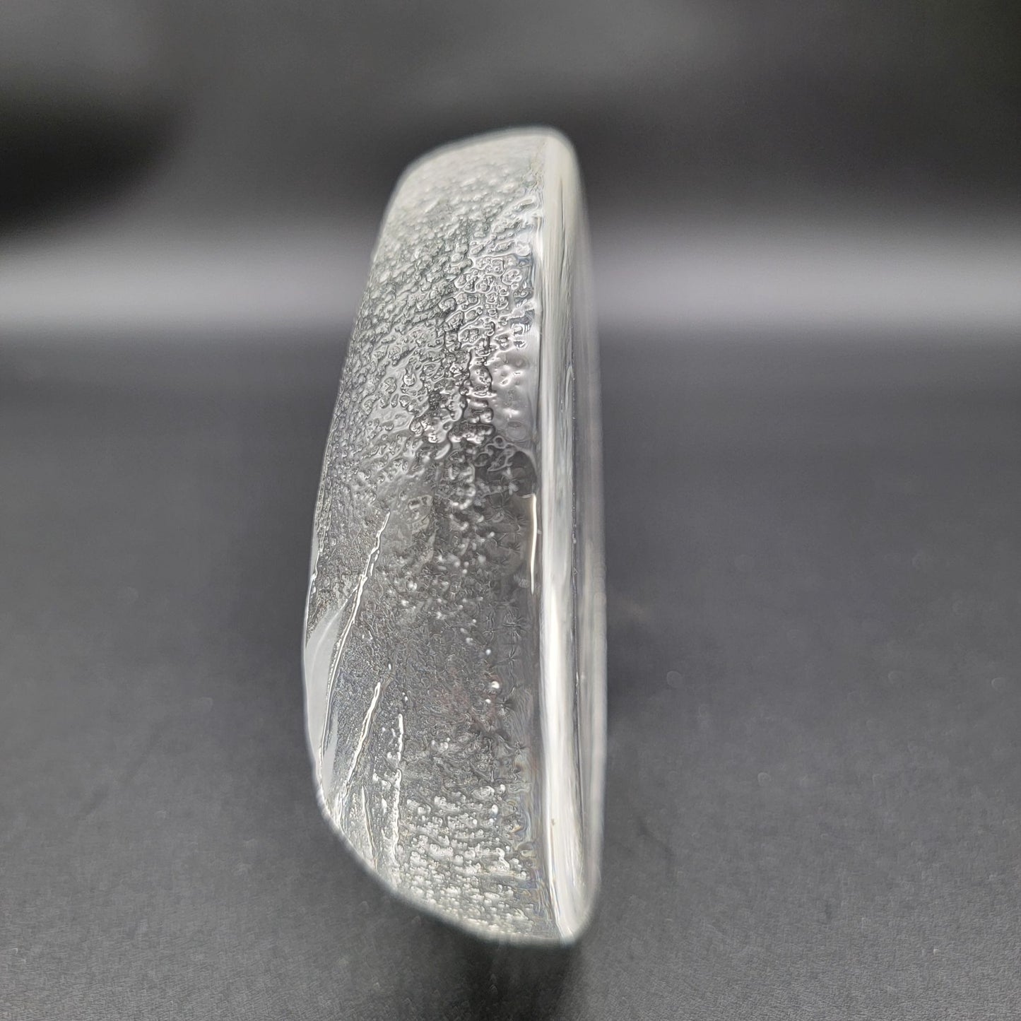 Mats Jonasson Crystal Leopard Cub Paperweight Signed M Jonasson Sweden