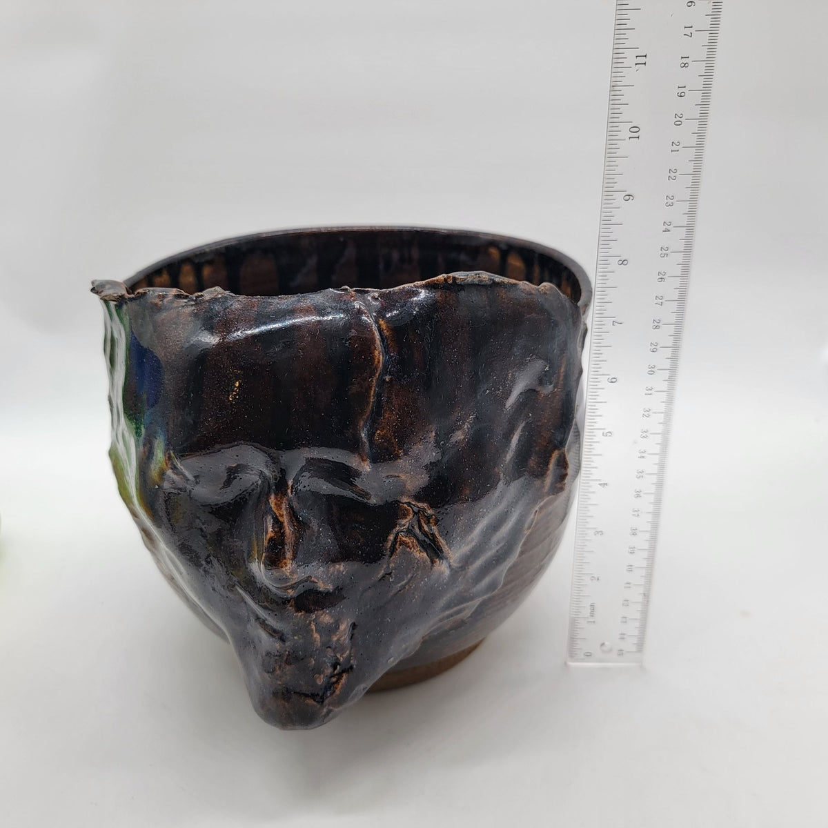 Large Brutalist Rilda Studio Pottery Face Pot Planter