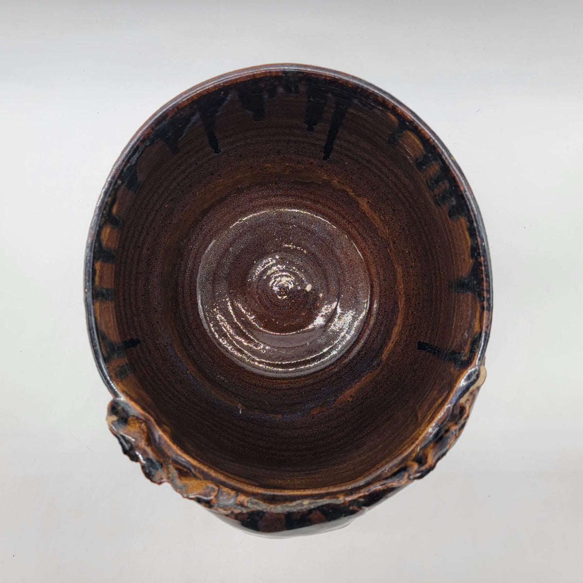 Large Brutalist Rilda Studio Pottery Face Pot Planter