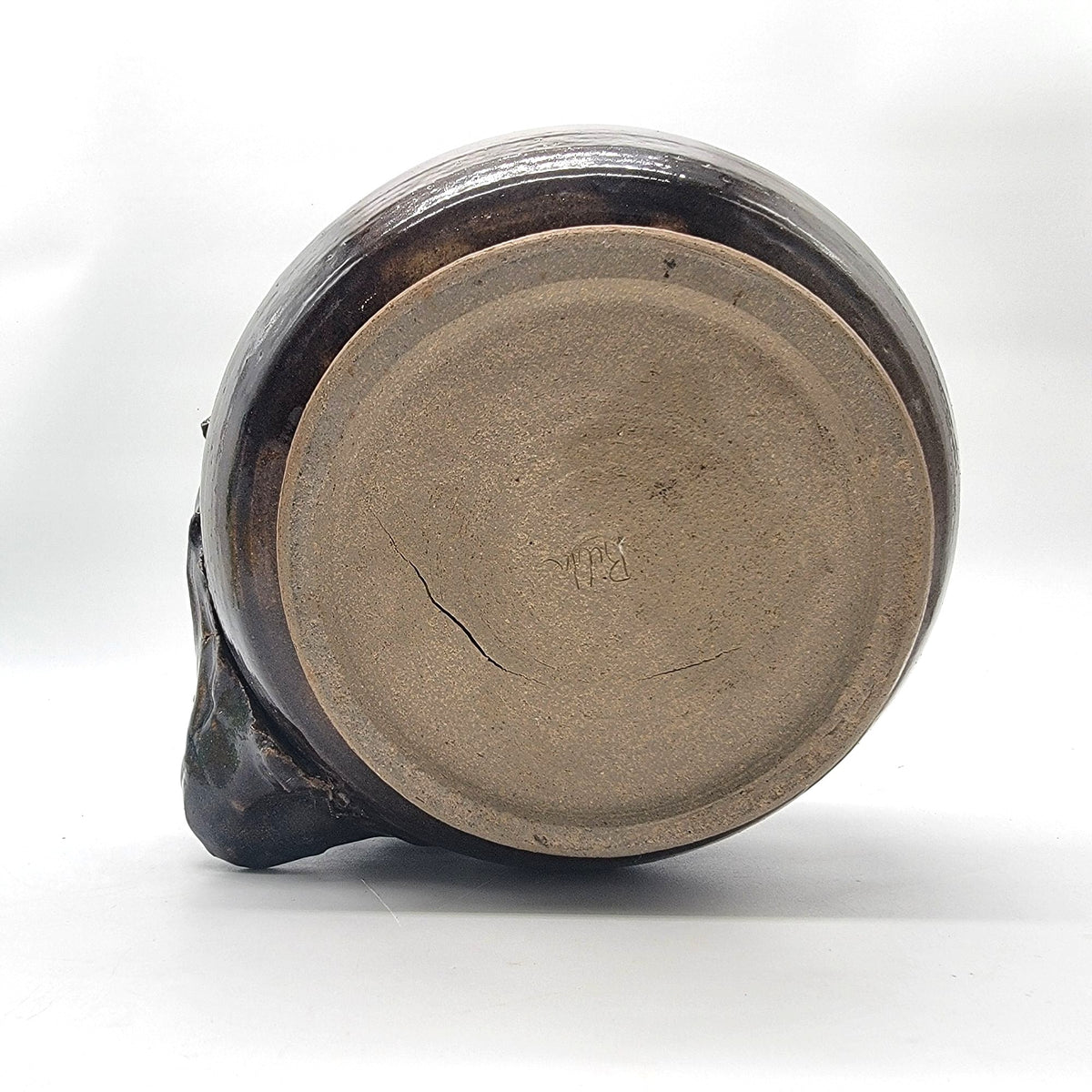 Large Brutalist Rilda Studio Pottery Face Pot Planter