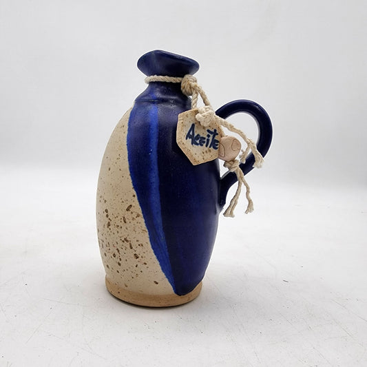 Vintage Olive Oil Aceite Pottery Jug