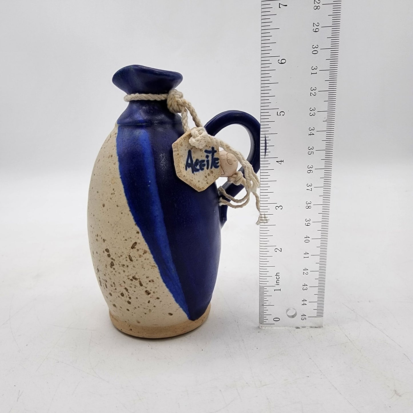 Vintage Olive Oil Aceite Pottery Jug