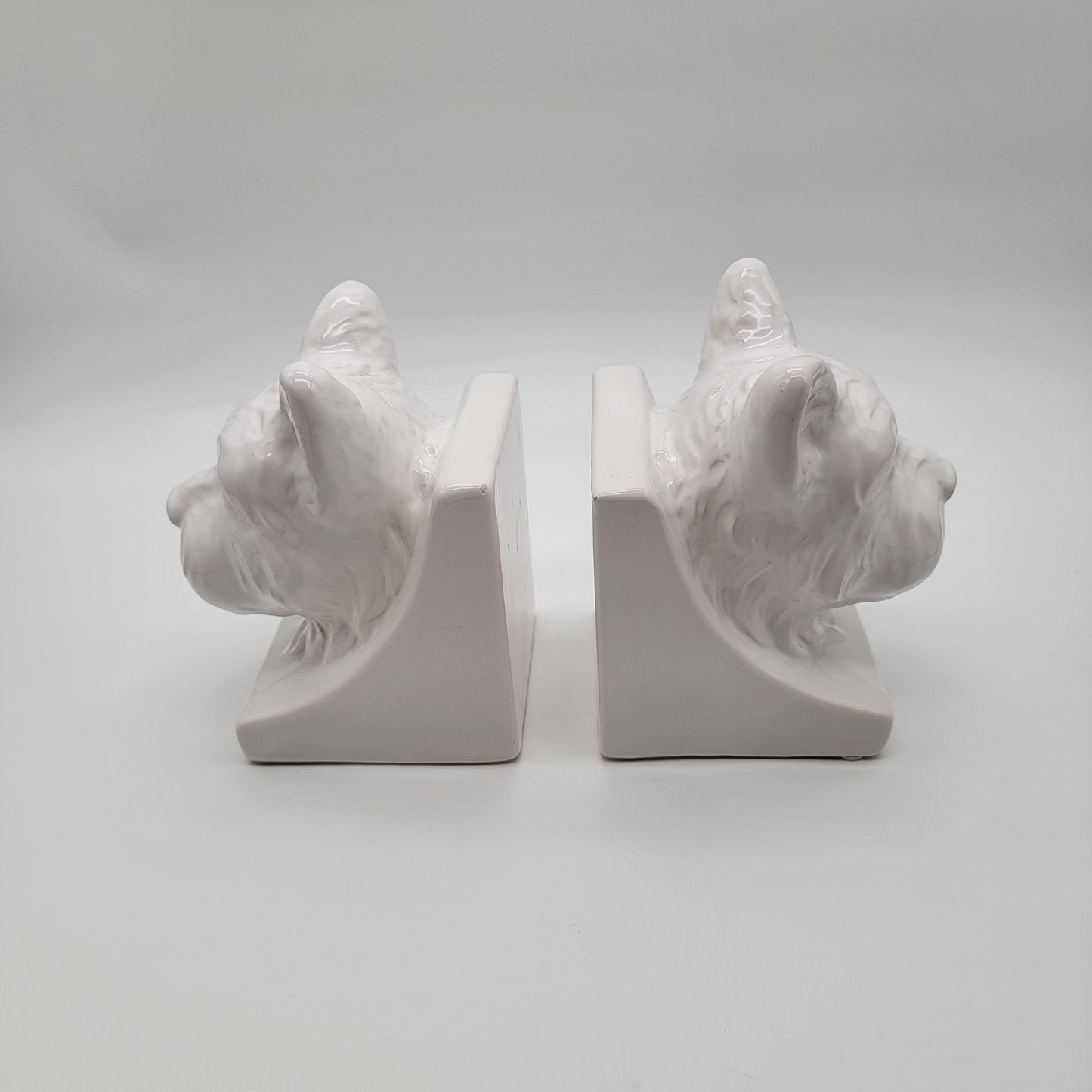 Pier 1 Imports White Terrier Dog Bookends