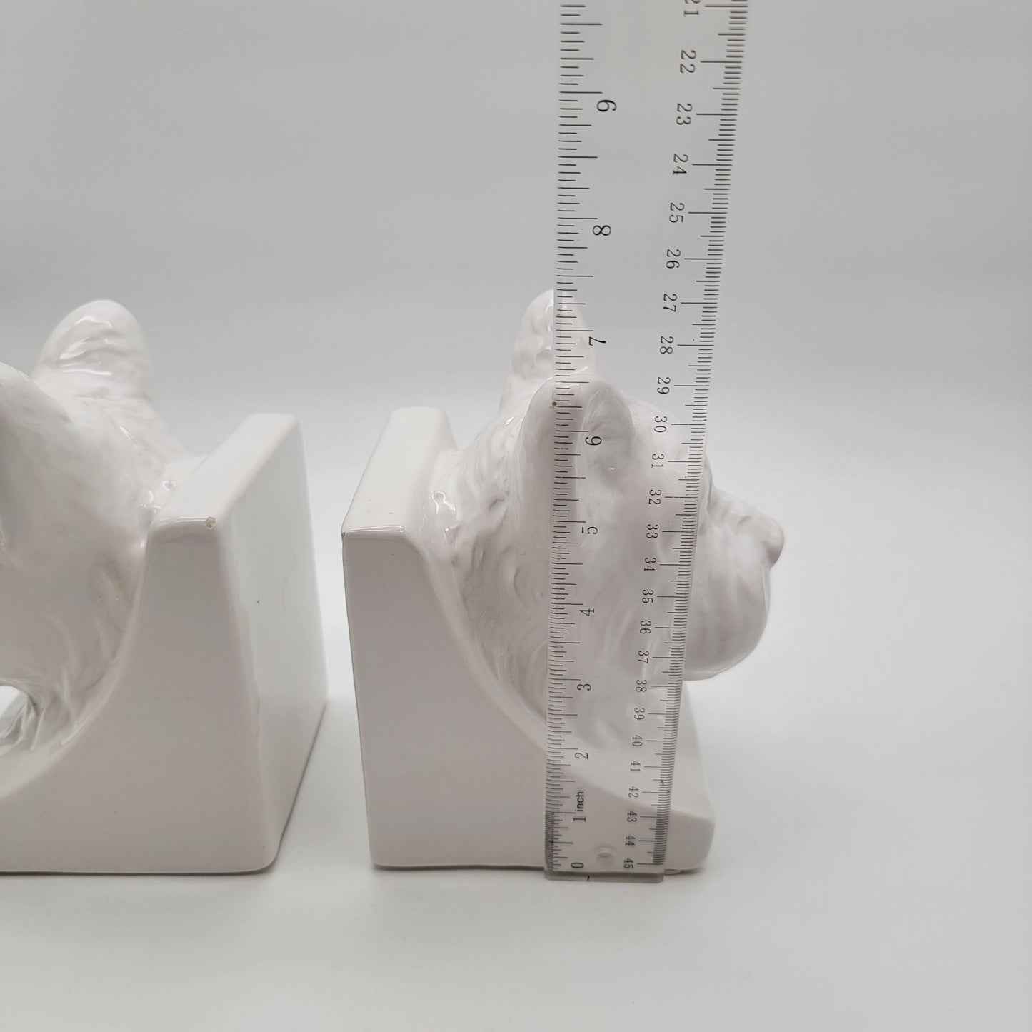 Pier 1 Imports White Terrier Dog Bookends