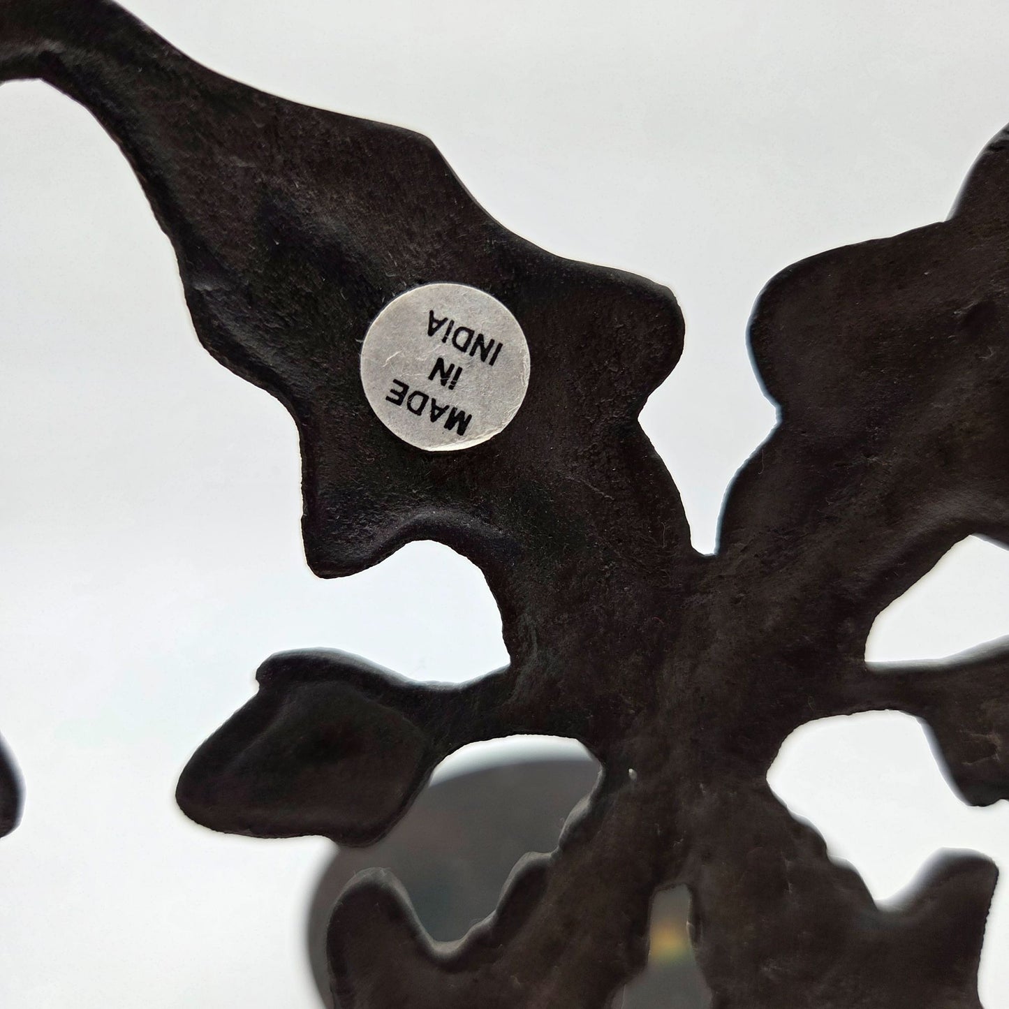 Pair of Cast Iron Acorn & Oak Leaf Wall Candle Sconces