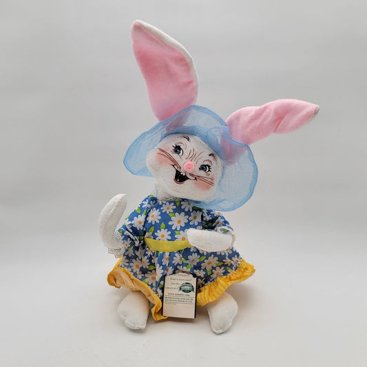 2010 Annalee 75th Anniversary Easter Girl Bunny Doll 14"