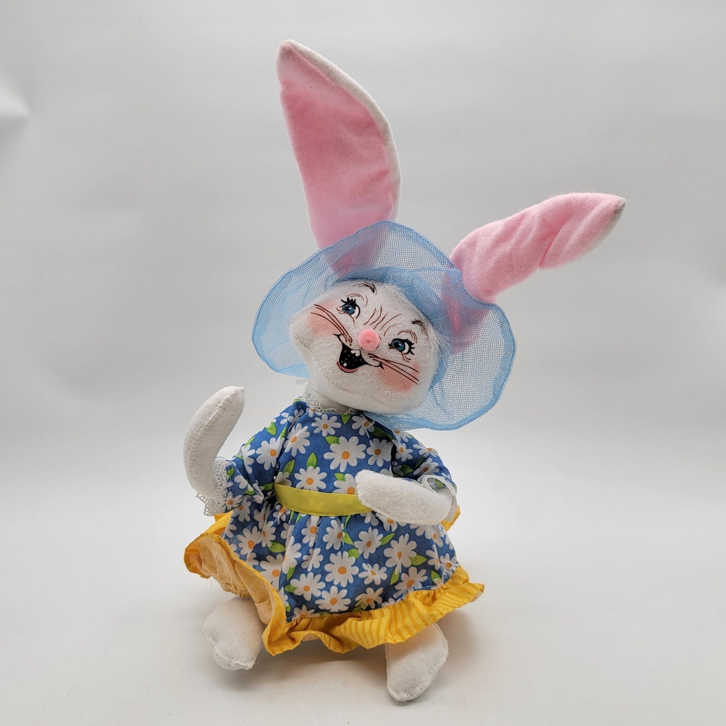 2010 Annalee 75th Anniversary Easter Girl Bunny Doll 14"