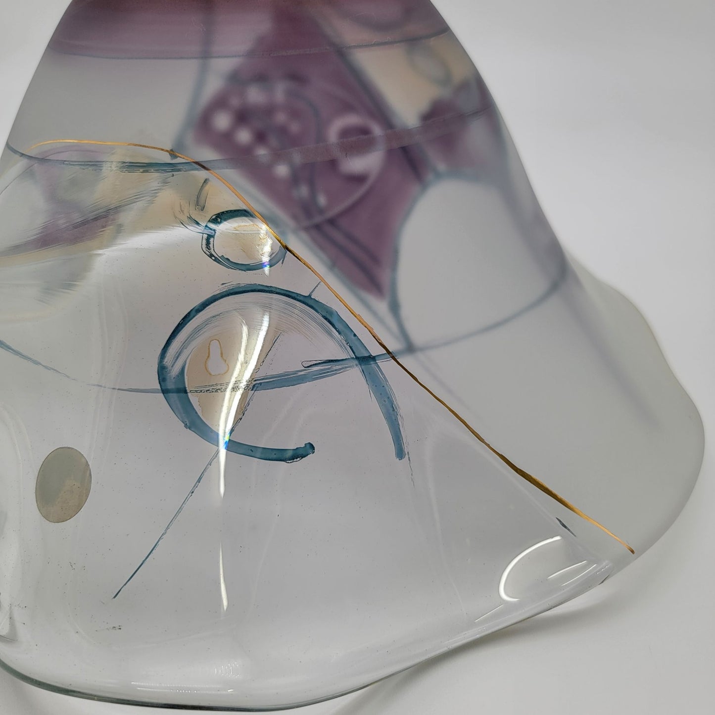 Ion Tamaian Romanian Art Glass Compote