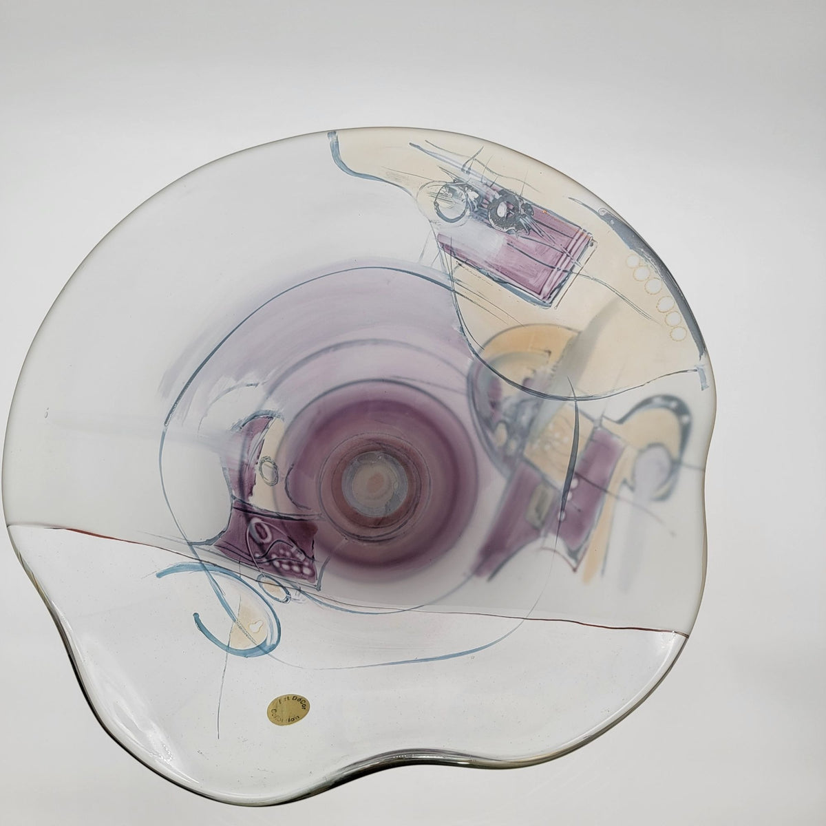 Ion Tamaian Romanian Art Glass Compote