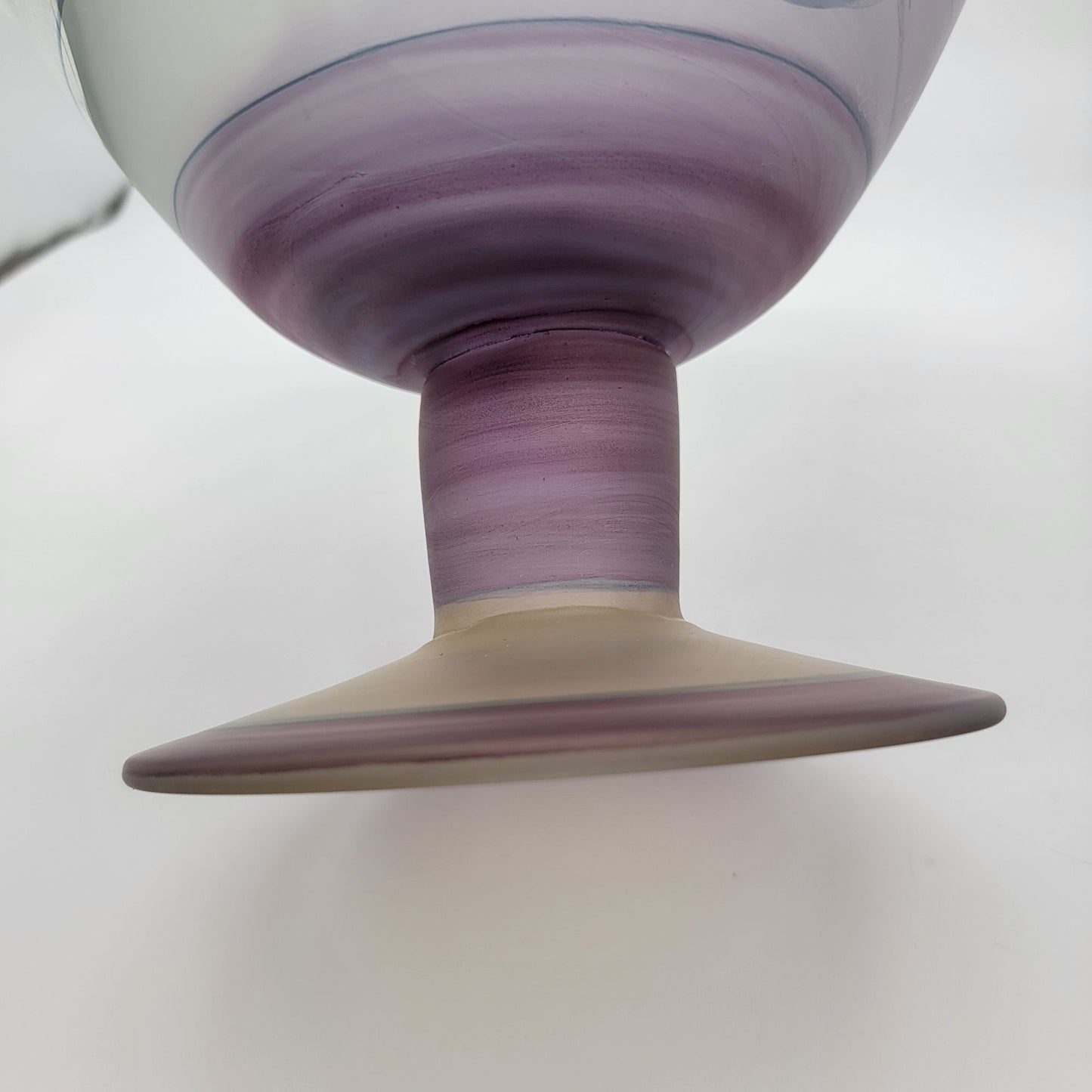 Ion Tamaian Romanian Art Glass Compote