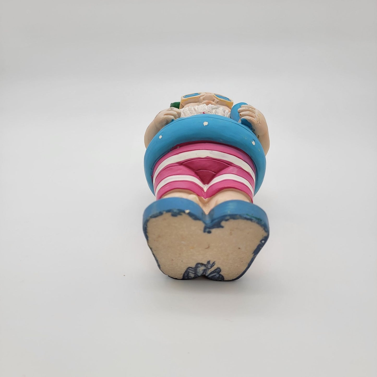 Garden Gnome Statue with Innertube Swim Float and Flip Flops