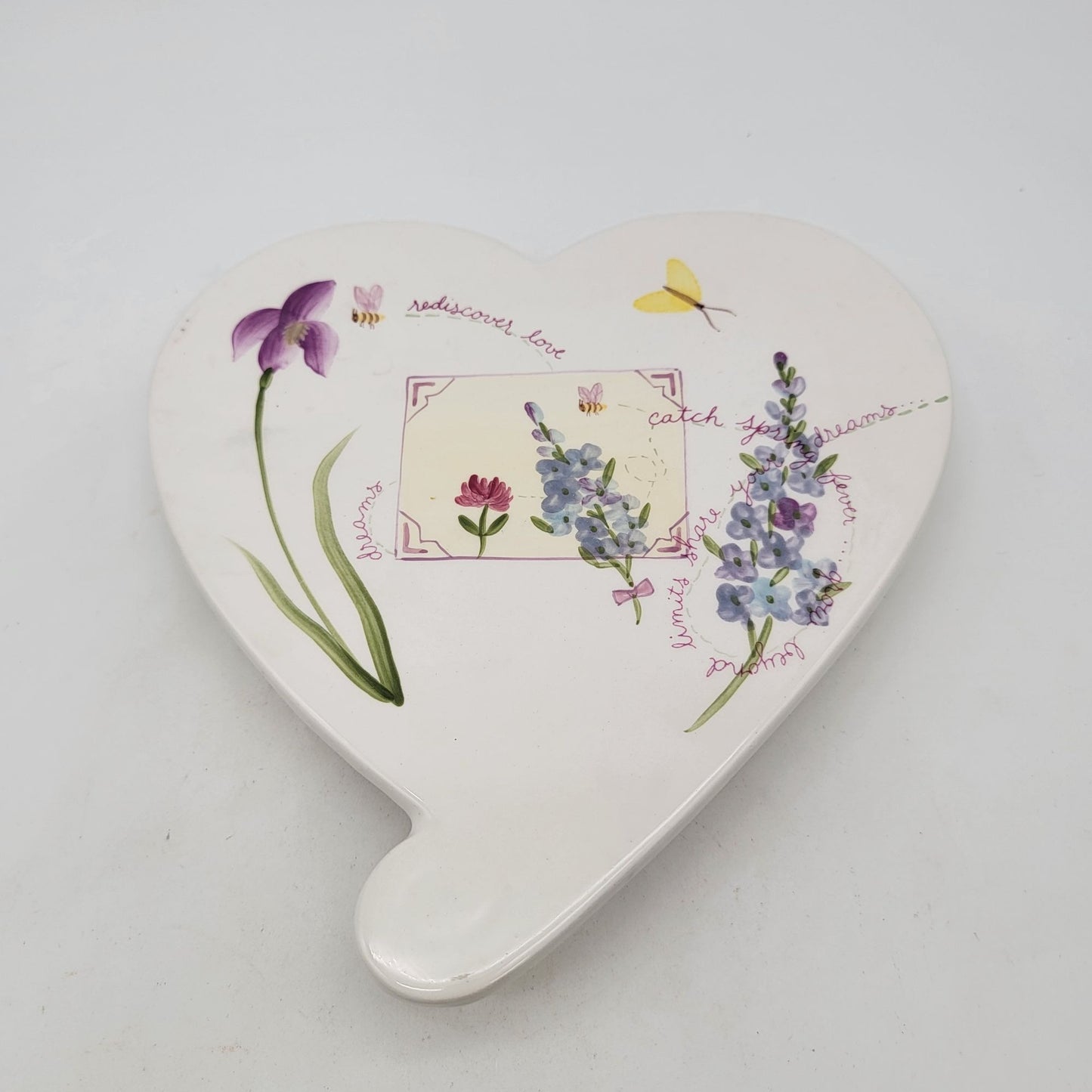 Bath & Body Works Spring 2000 Heart-Shaped Ceramic Trivet