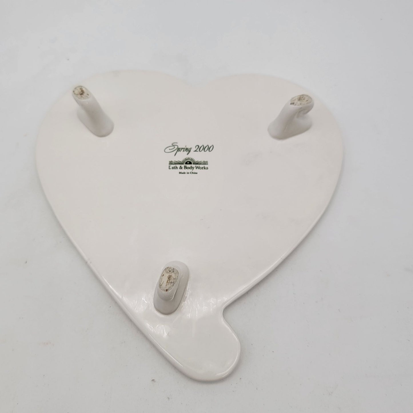 Bath & Body Works Spring 2000 Heart-Shaped Ceramic Trivet