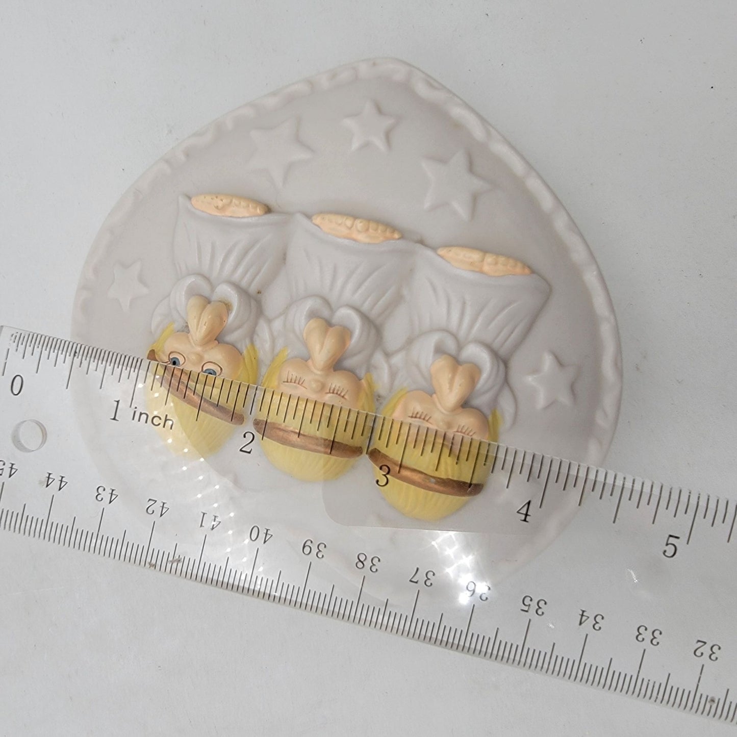 Hallmark Angel Trio Heart-Shaped Trinket Box With Lid