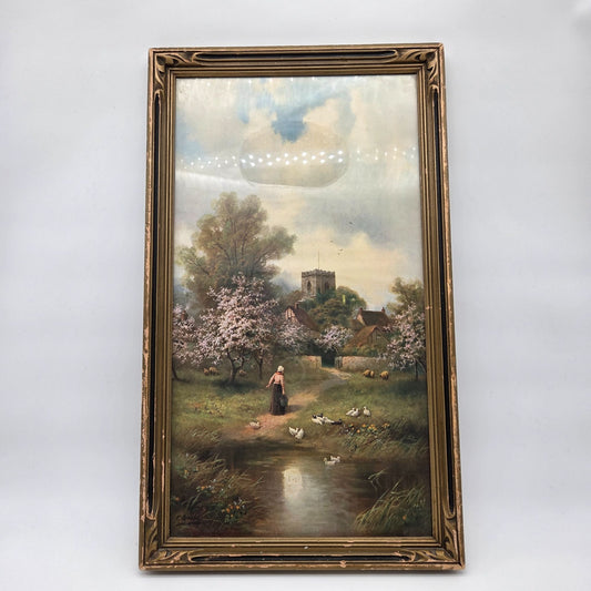 Antique Spring Blossoms By F. Arnolds Print Framed
