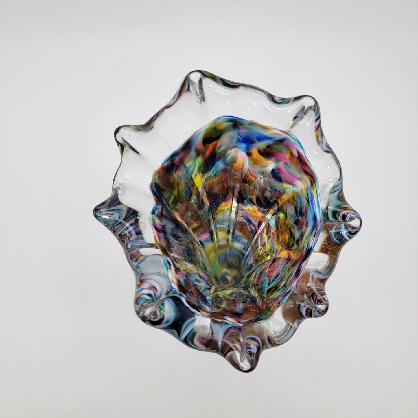 Cased Millefiore Art Glass Vase By Dockyard Glassworks