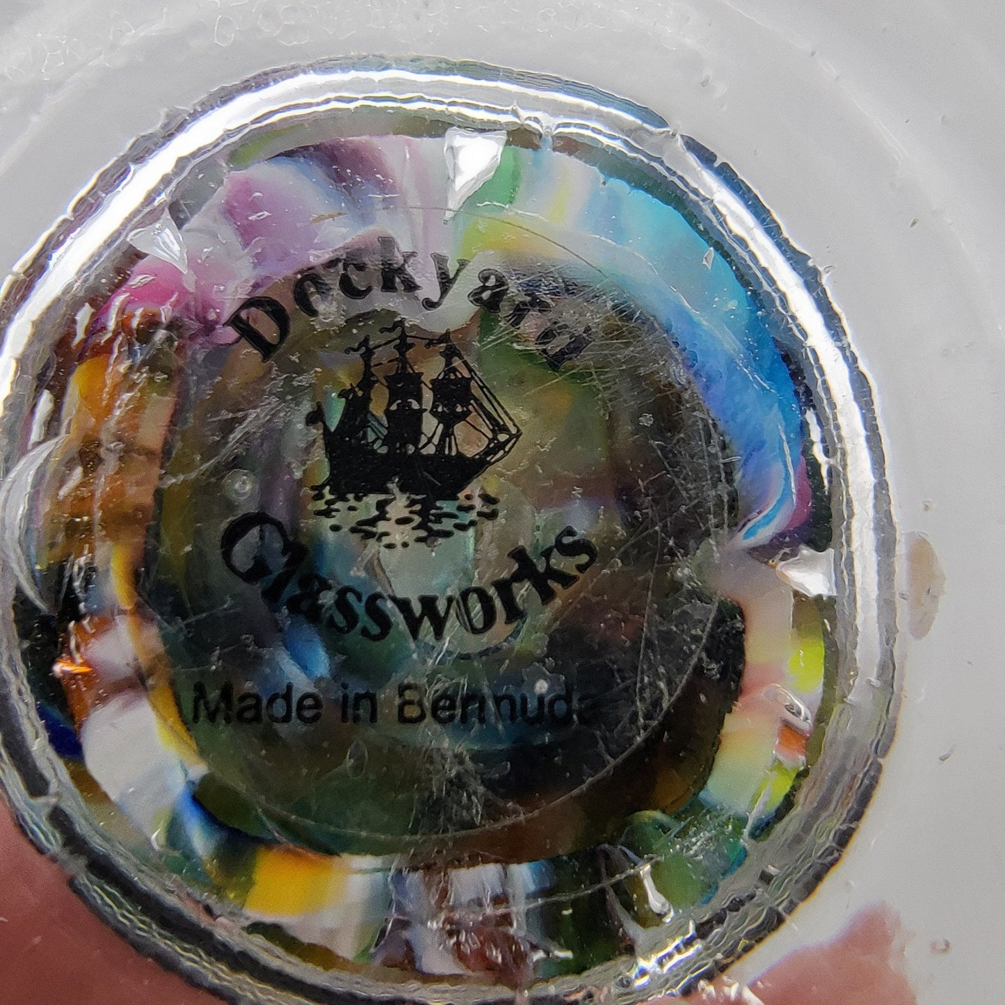 Cased Millefiore Art Glass Vase By Dockyard Glassworks