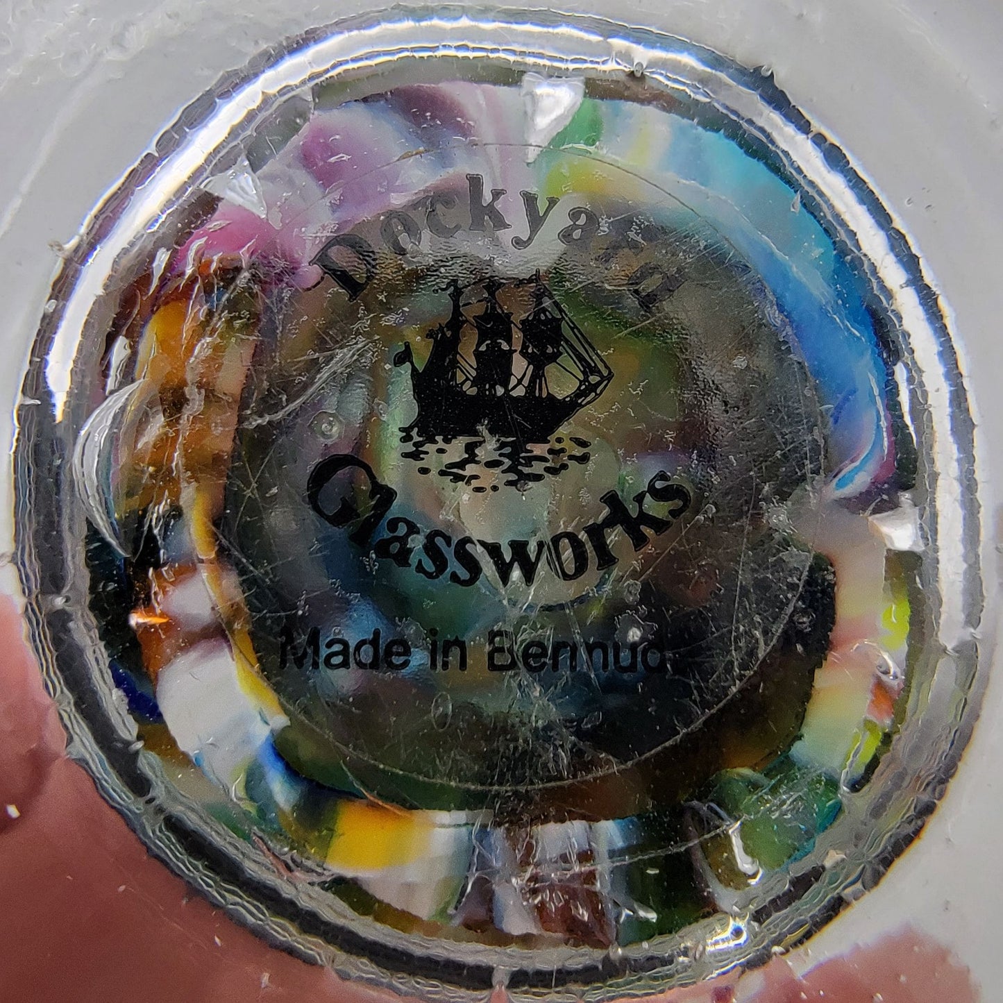 Cased Millefiore Art Glass Vase By Dockyard Glassworks