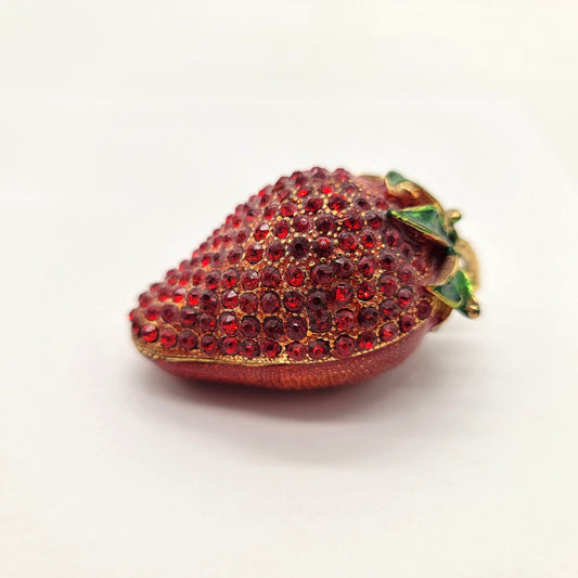 Objet D' Art Strawberry Trinket Box No.38