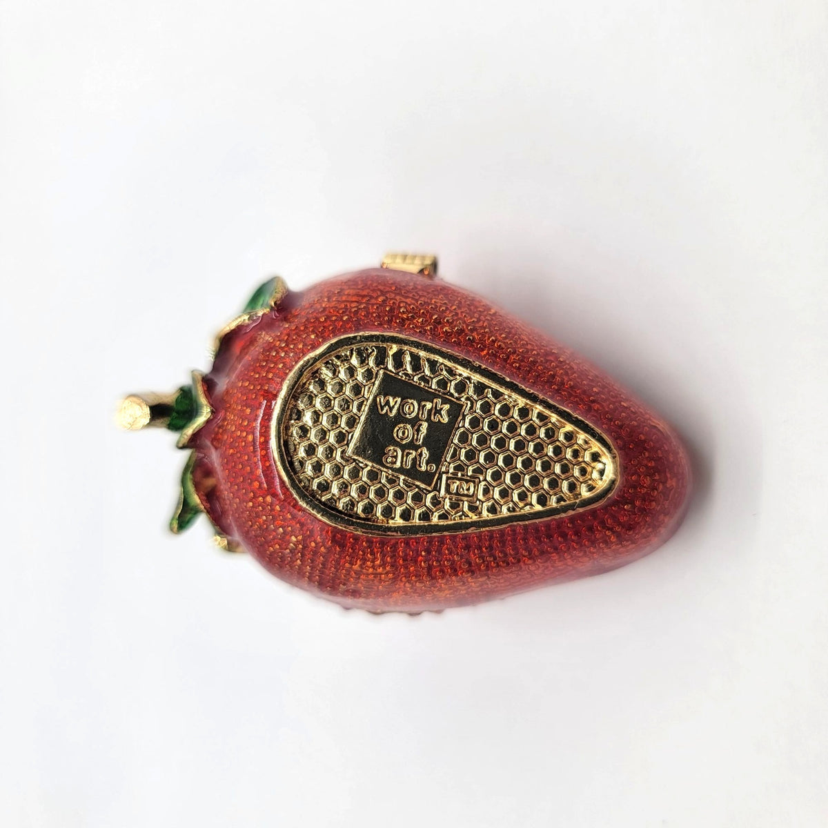 Objet D' Art Strawberry Trinket Box No.38